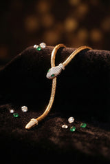 Kyra Luxury Serpent-Inspired Gold Necklace