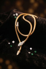 Kyra Luxury Serpent-Inspired Gold Necklace