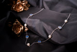 The Azure Pearl Station Necklace