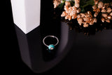 The Azure Orb Solitaire Ring