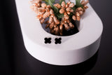 The Onyx Clover Studs