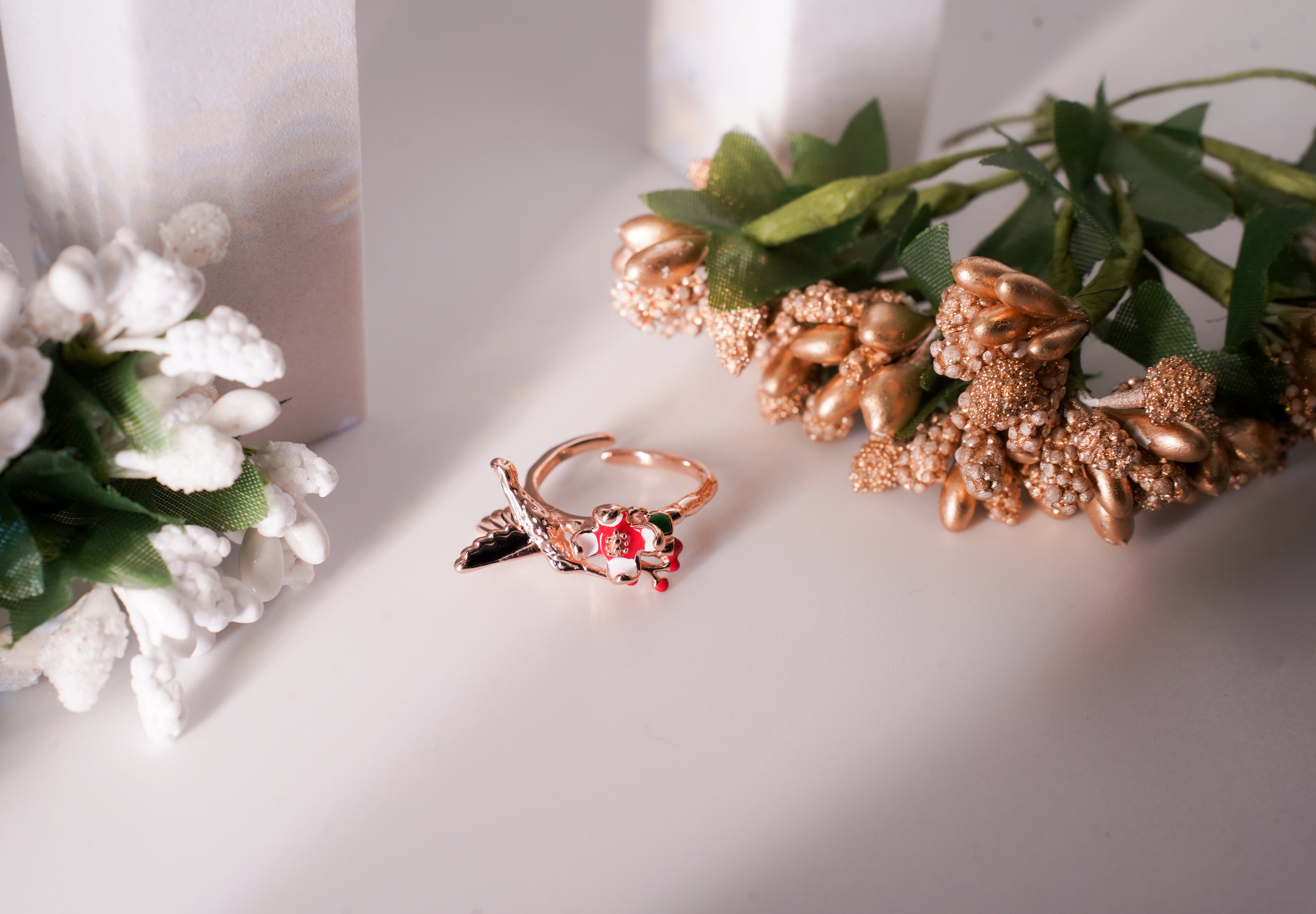 The Enchanted Nectar Hummingbird Ring
