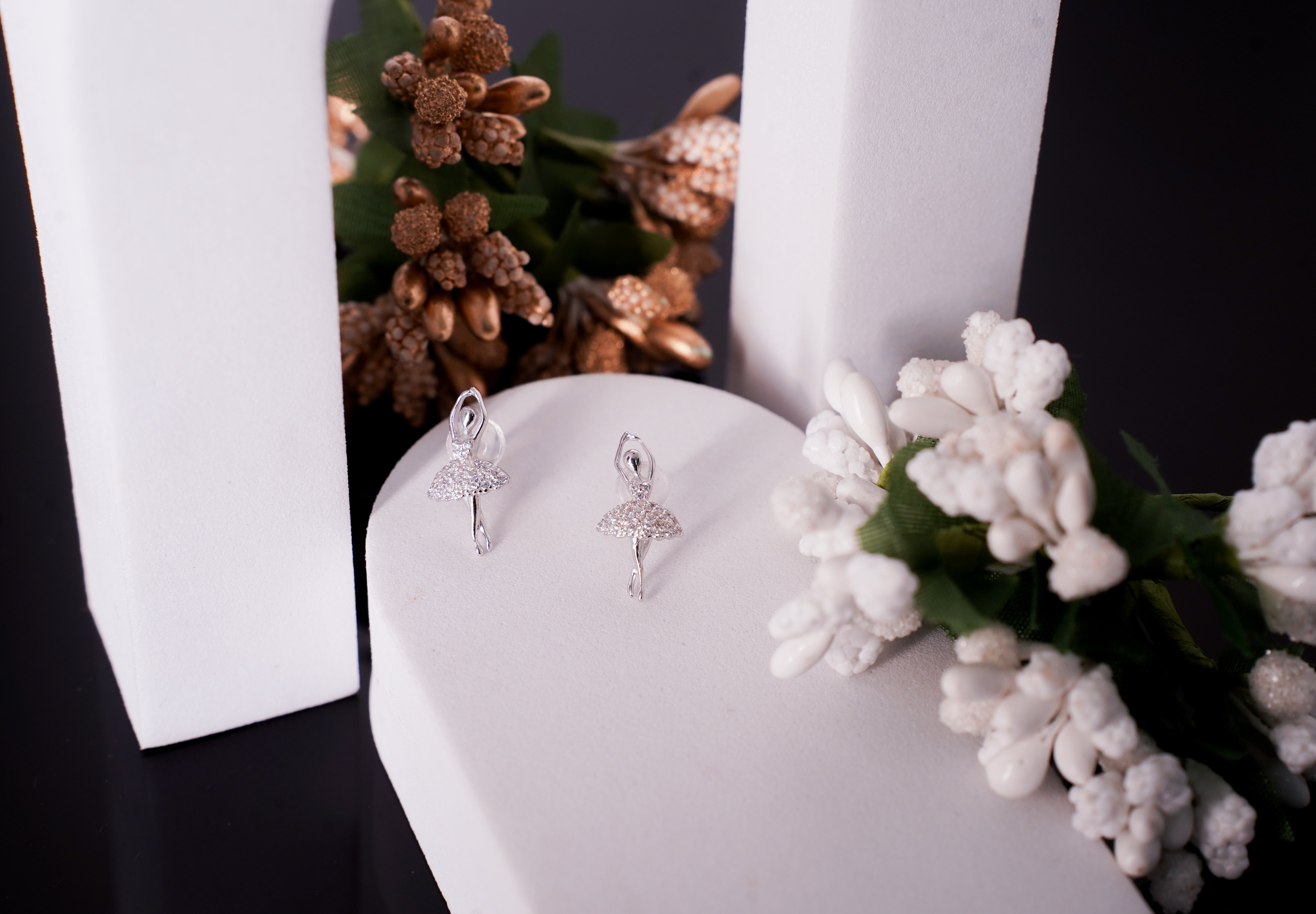 Kyra Twirl Charm Earrings