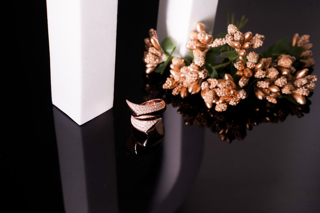 Kyra Rosé Coil Ring