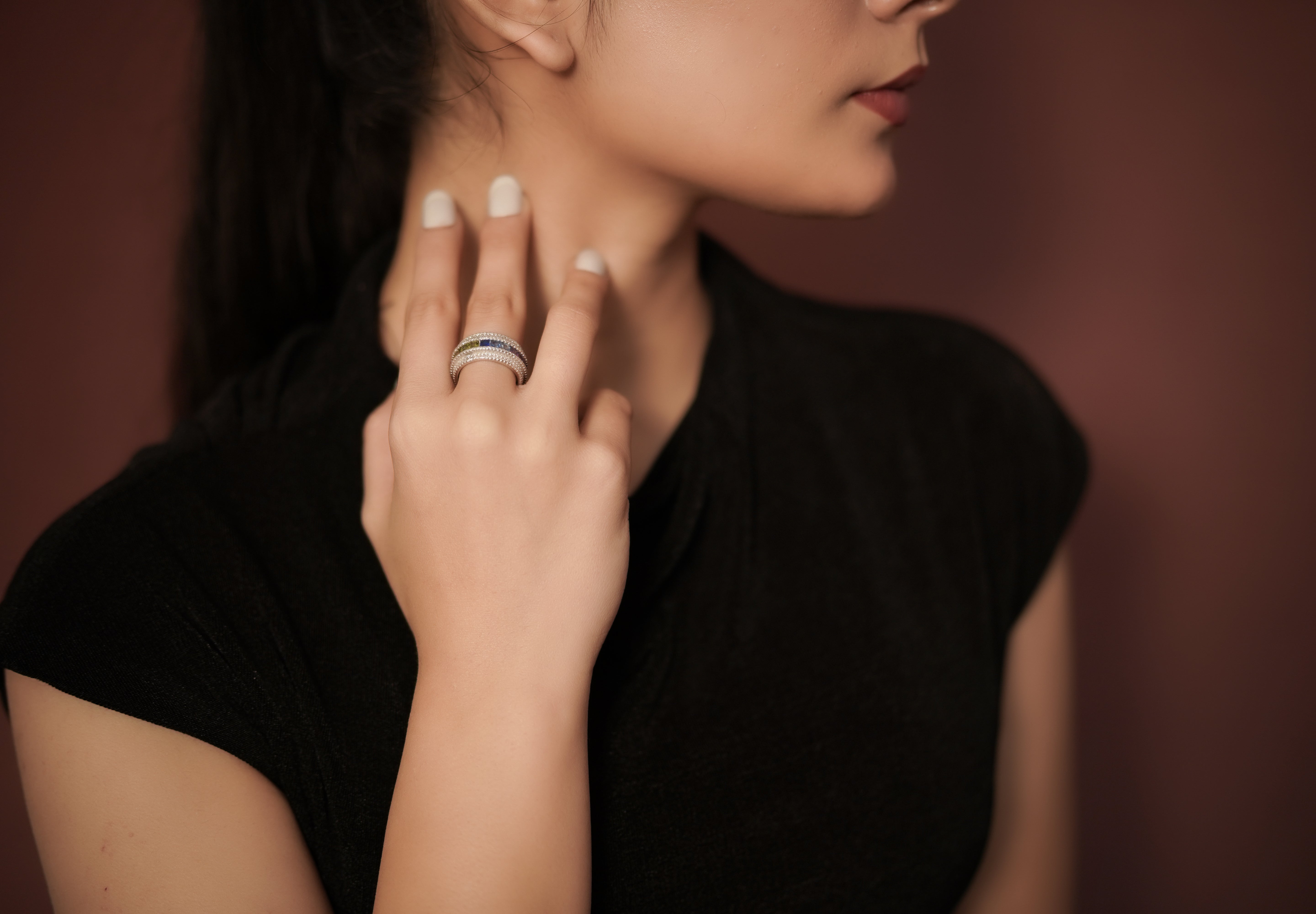Kyra Prism Edge Ring