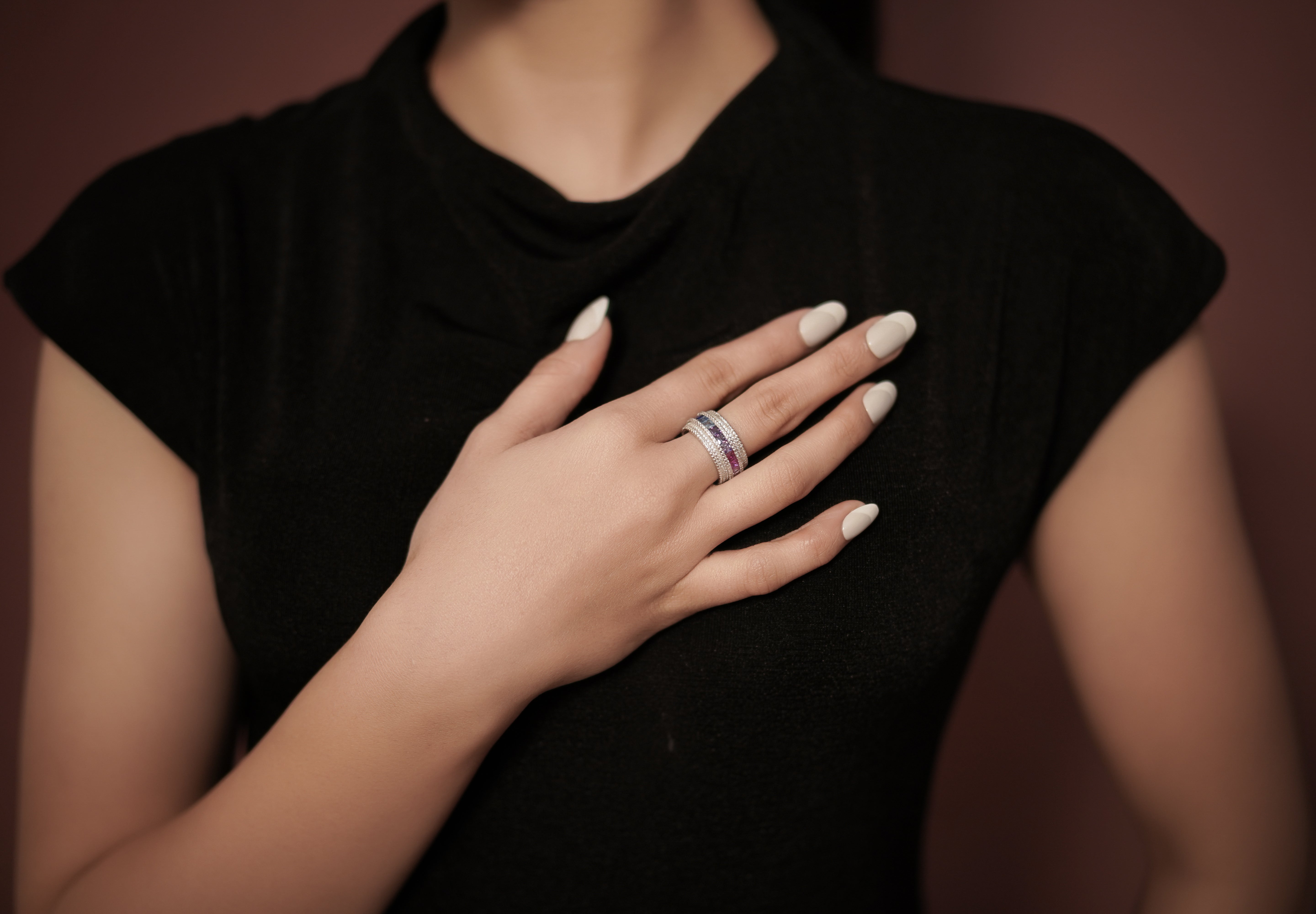 Kyra Prism Edge Ring
