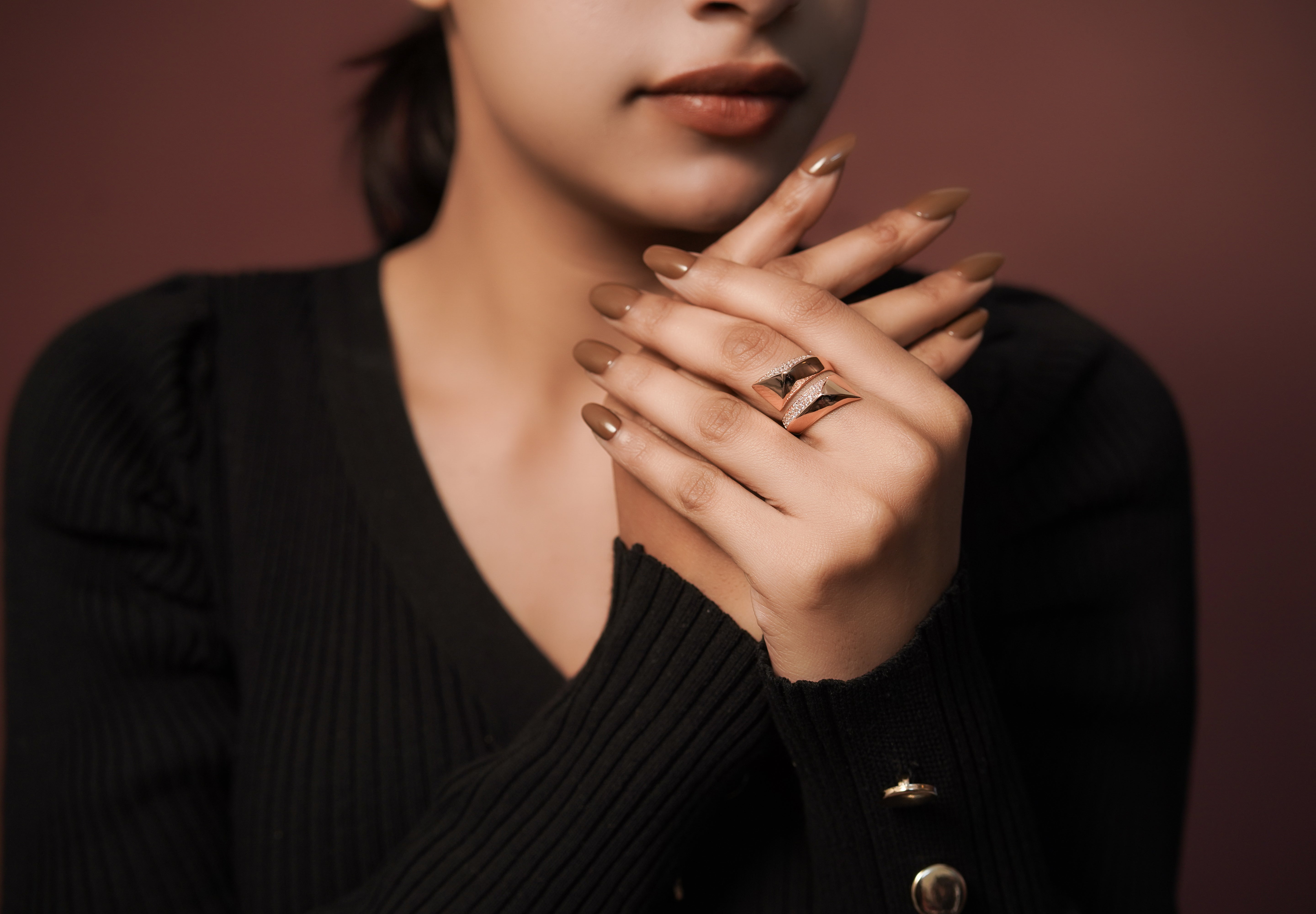 Kyra Rosé Coil Ring