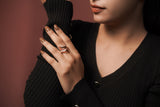 Kyra Rosé Coil Ring