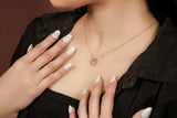 Elegant Rose Gold Circle Chain