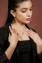Elegant Rose Gold Circle Chain