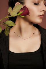 Rose Gold Heart Charm Chain