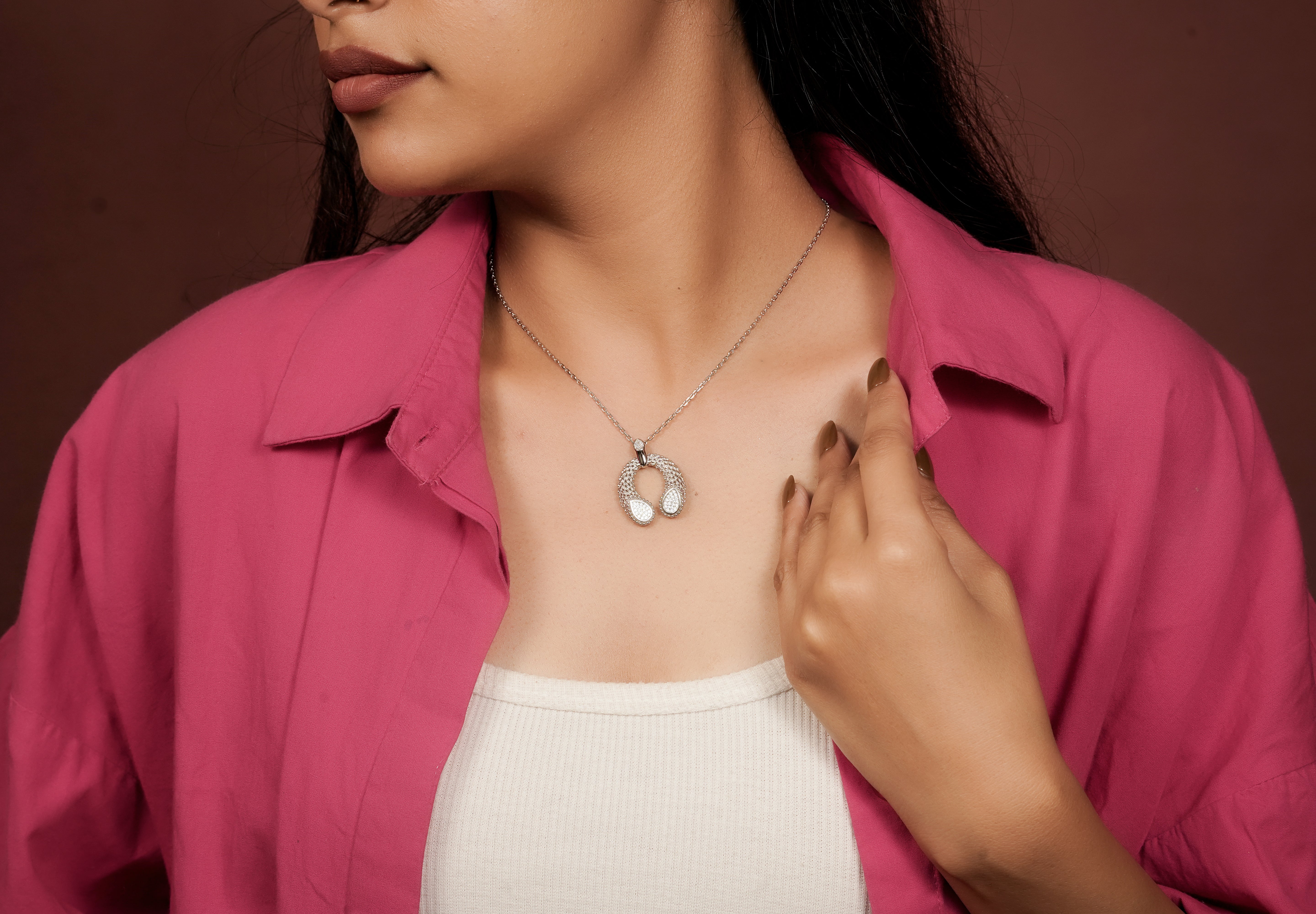 The Pavé Serpentine Pendant