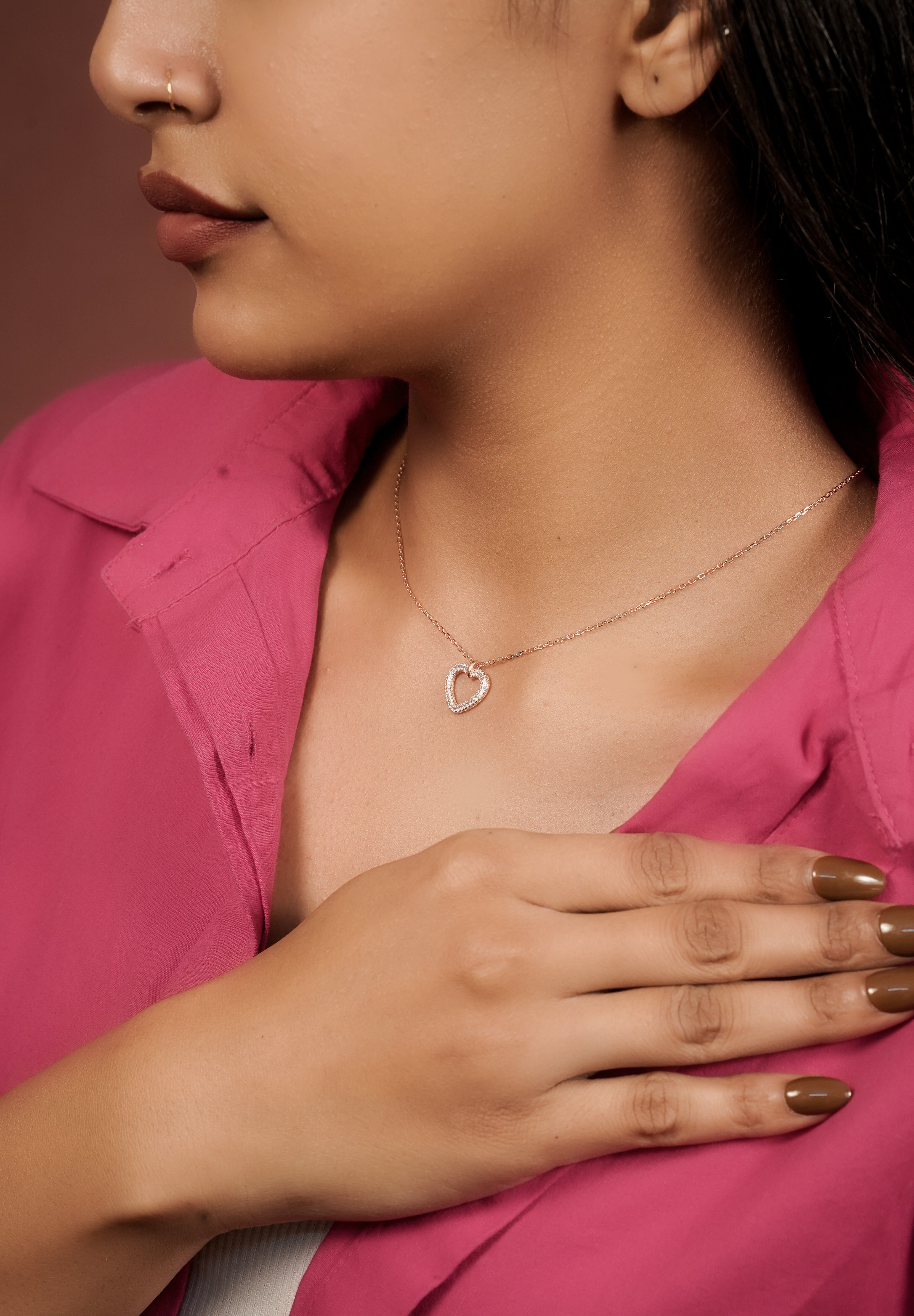 The Radiant Heart Pavé Necklace