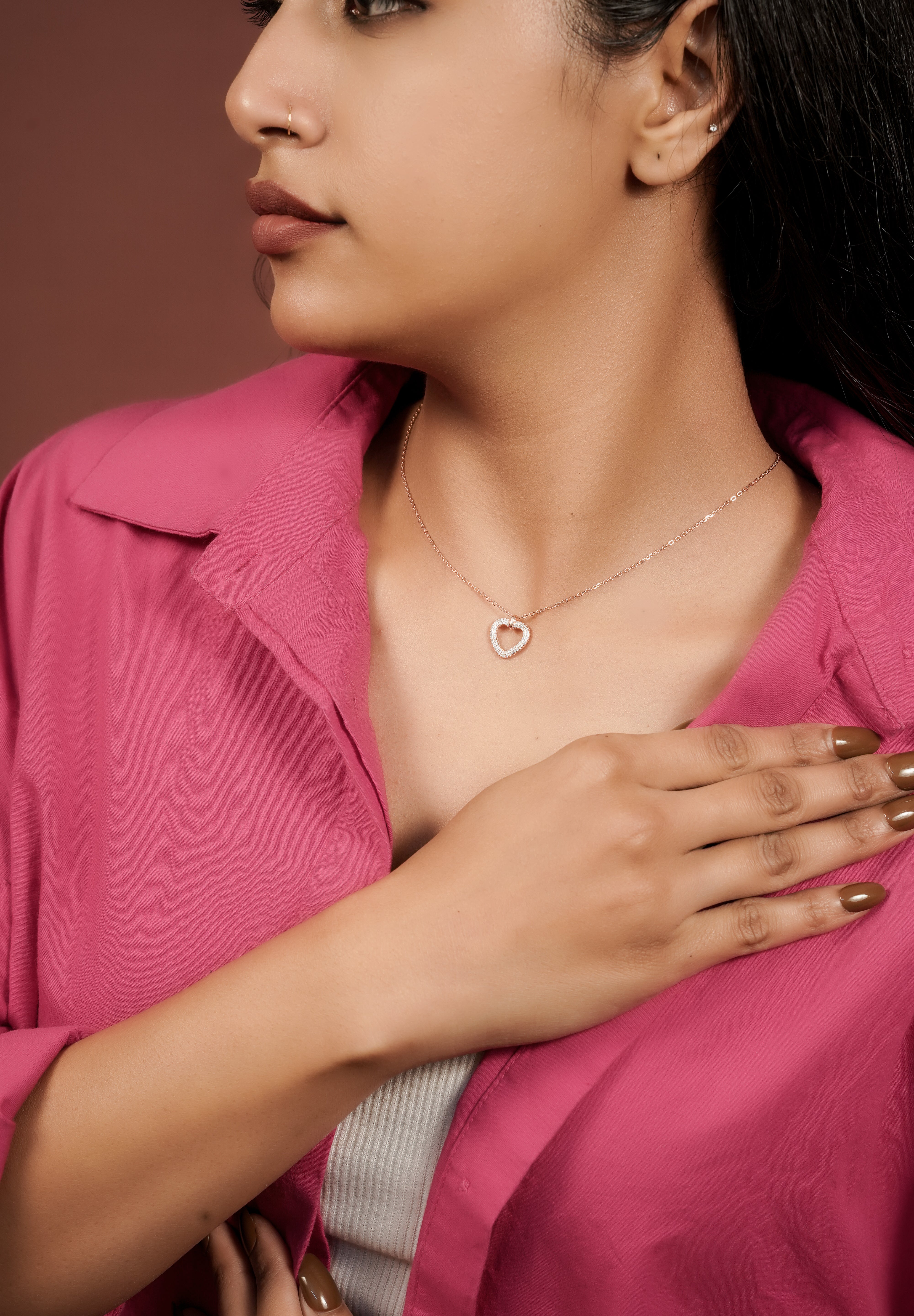 The Radiant Heart Pavé Necklace