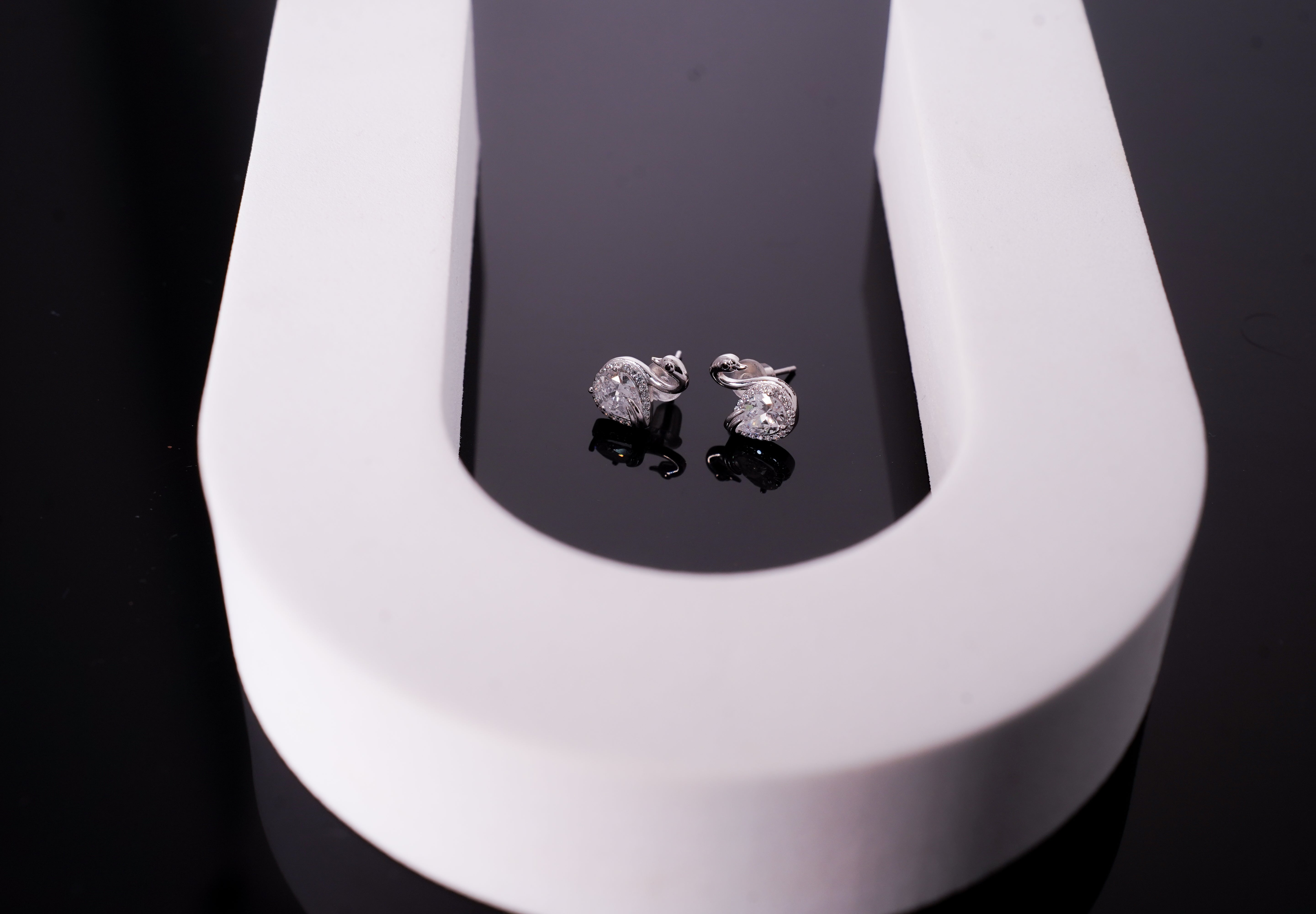 The Graceful Swan Studs