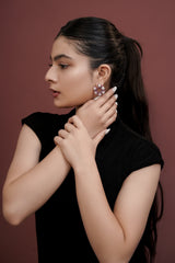 The Royal Orchid Studs