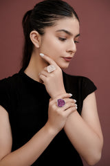 The Velvet Petal Statement Rings
