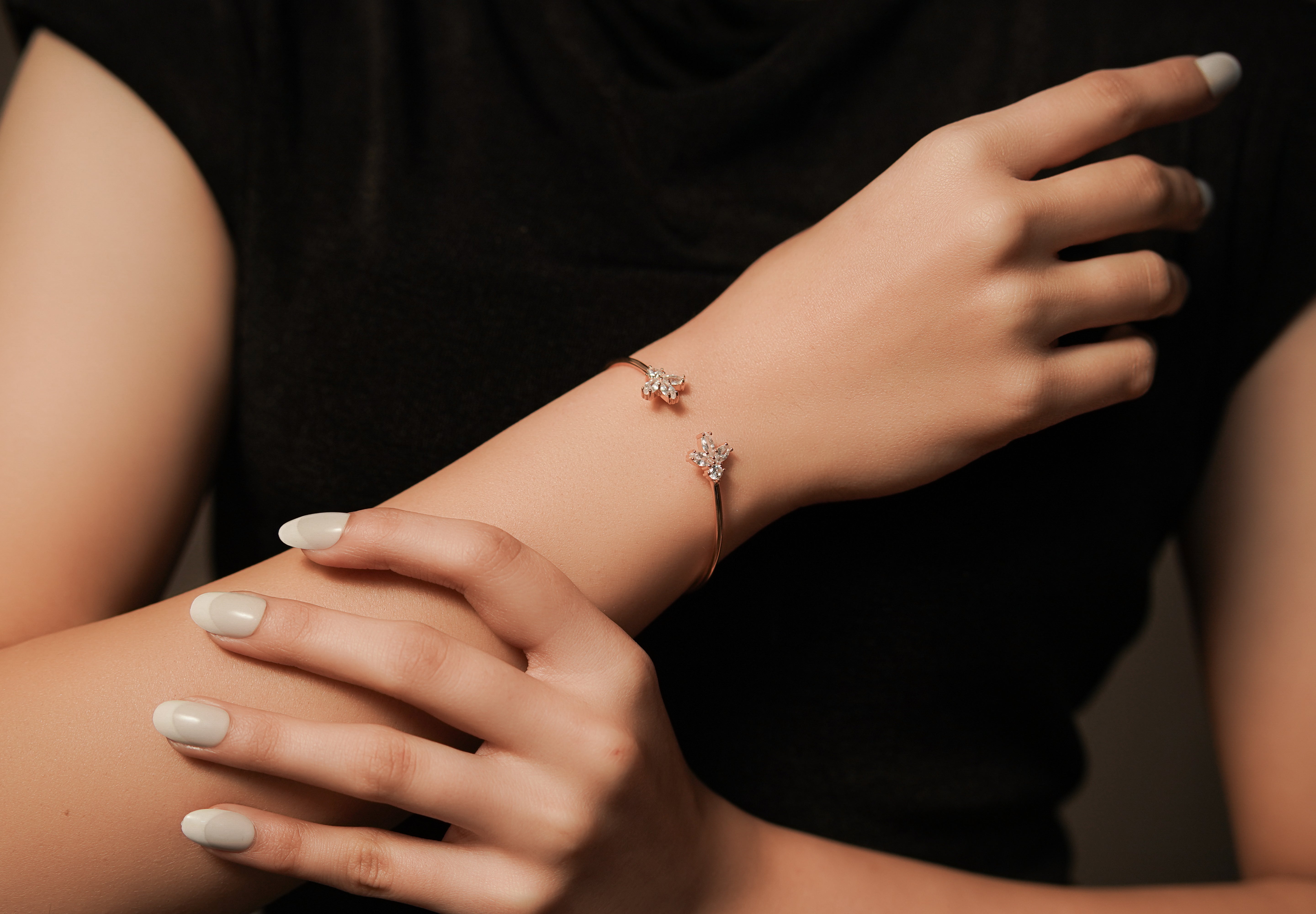 The Kyra Aurora Triple-Strand Cuff
