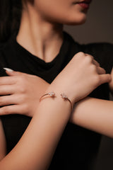 The Kyra Aurora Triple-Strand Cuff