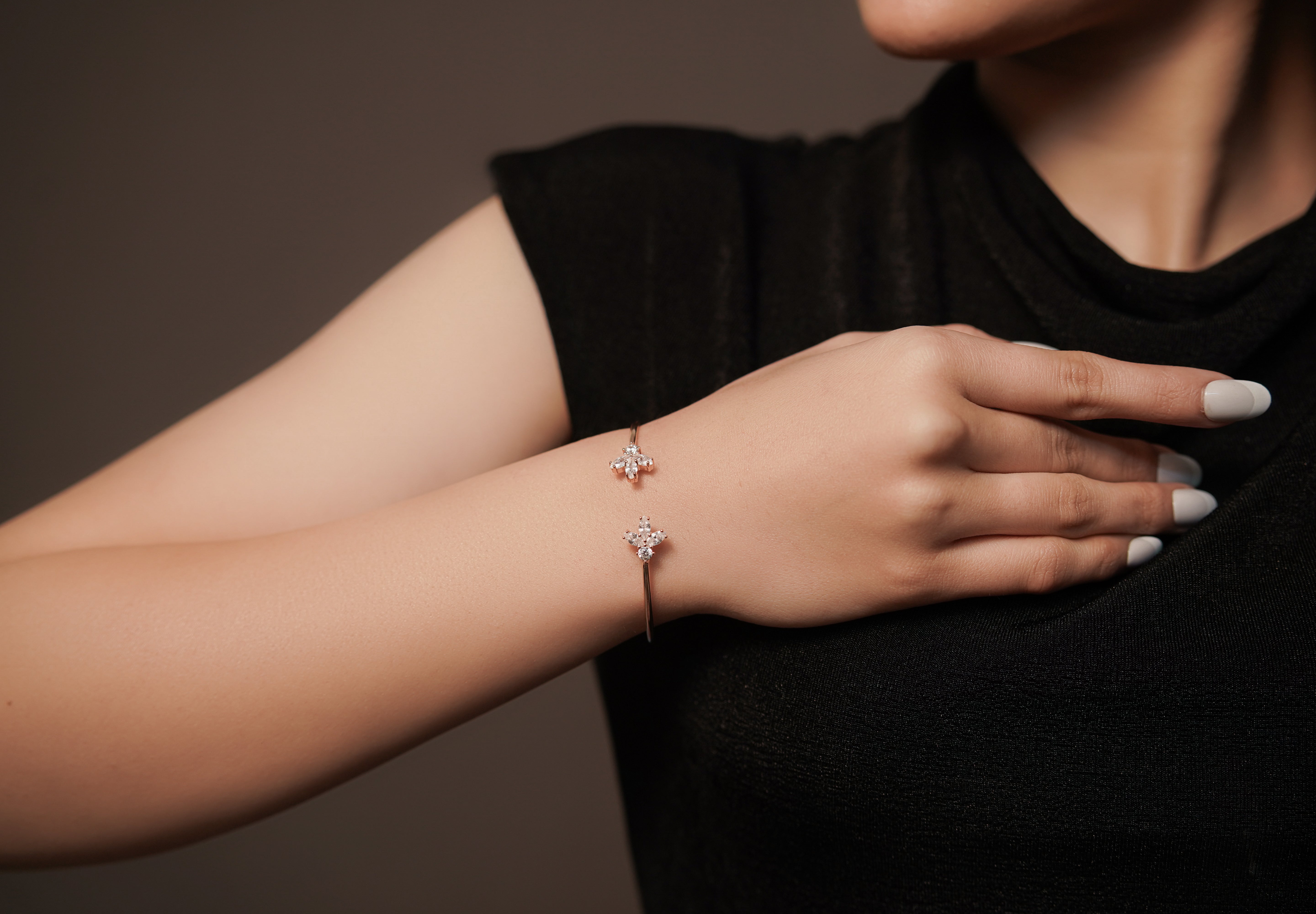 The Kyra Aurora Triple-Strand Cuff