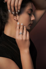 The Kyra Zenith Halo Ring
