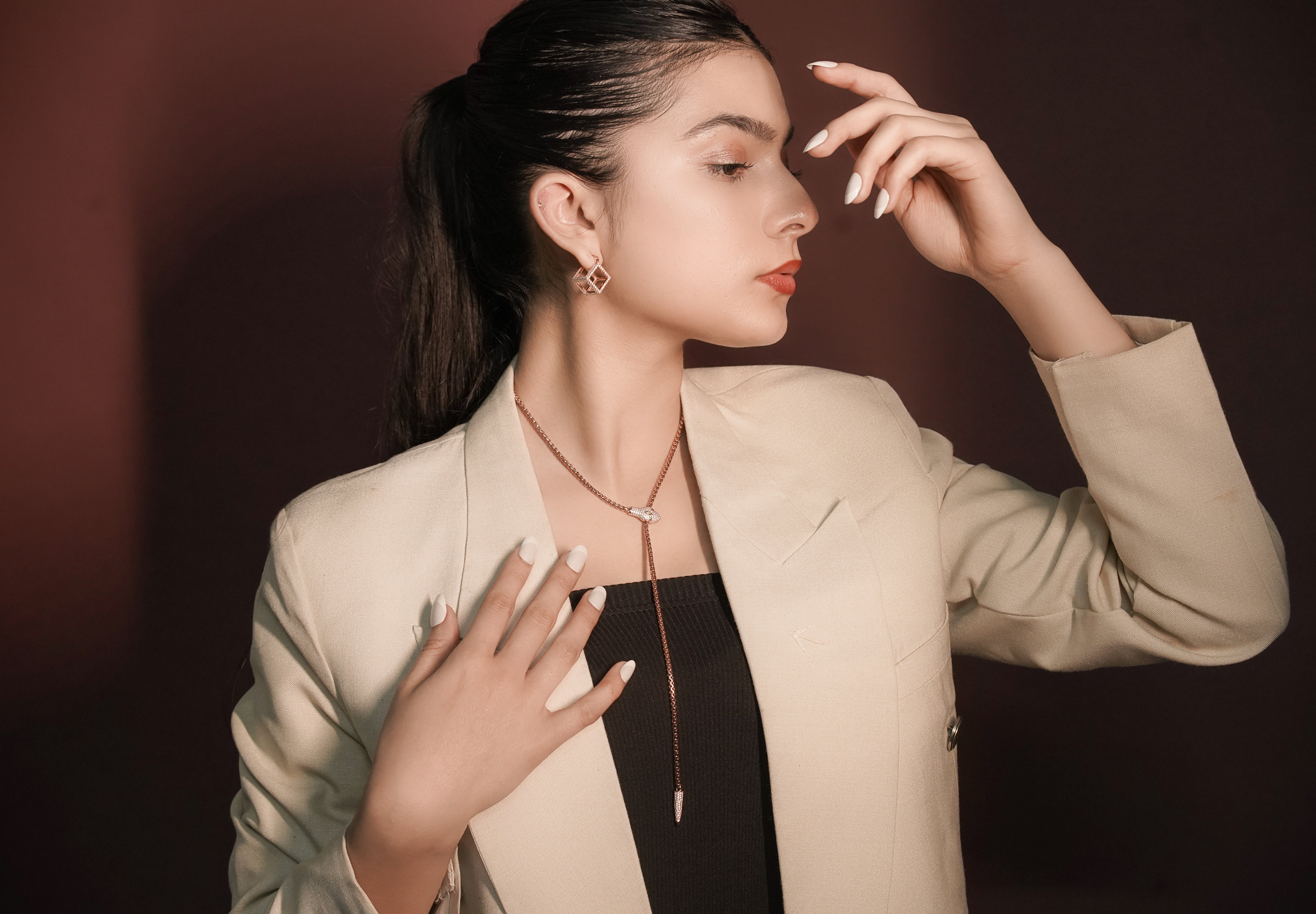The Serpent Lariat Necklace