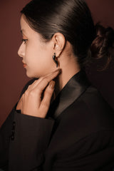Kyra Noir Flame Earrings