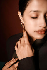 Kyra Noir Flame Earrings