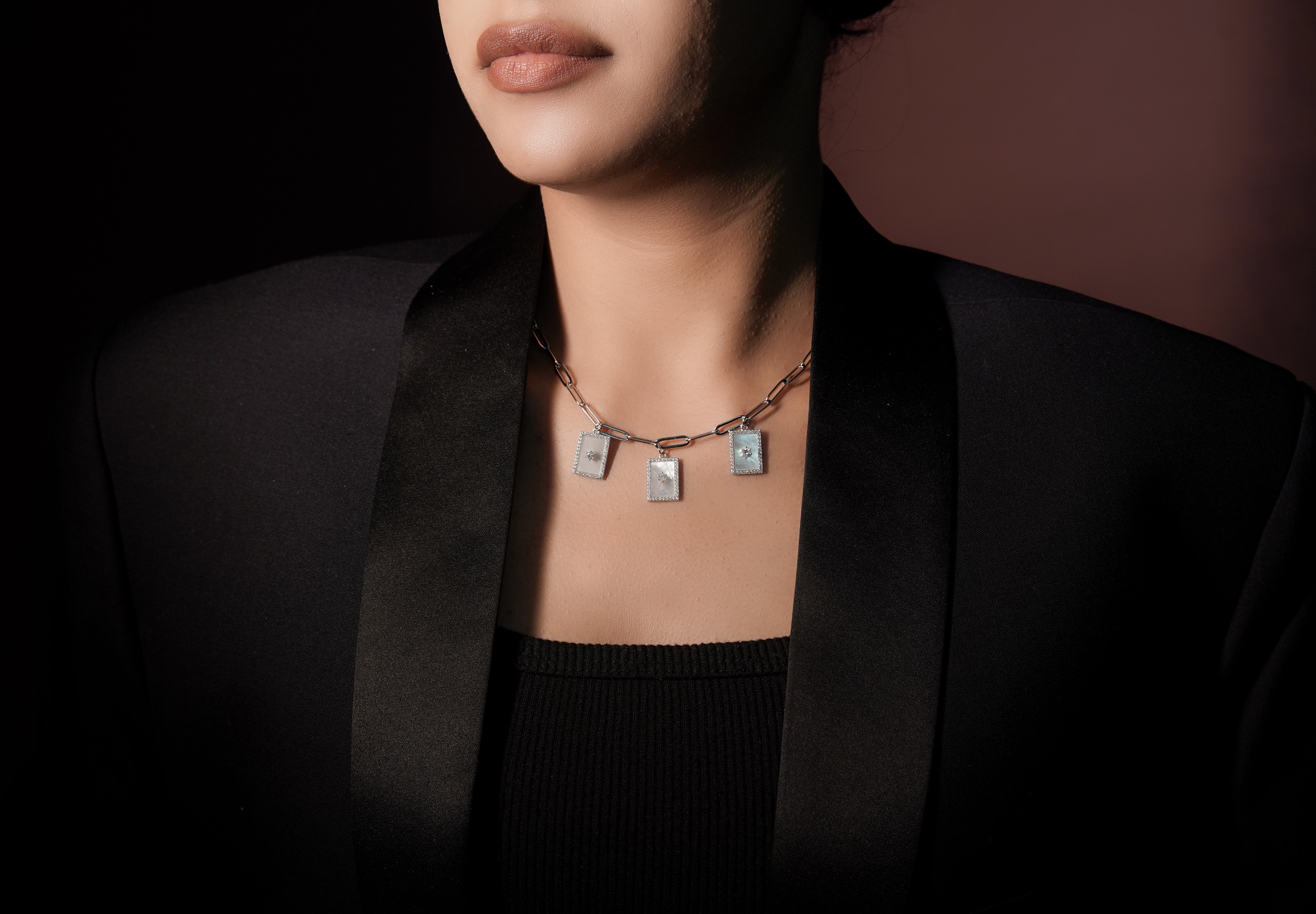 Kyra Trinity Glow Necklace