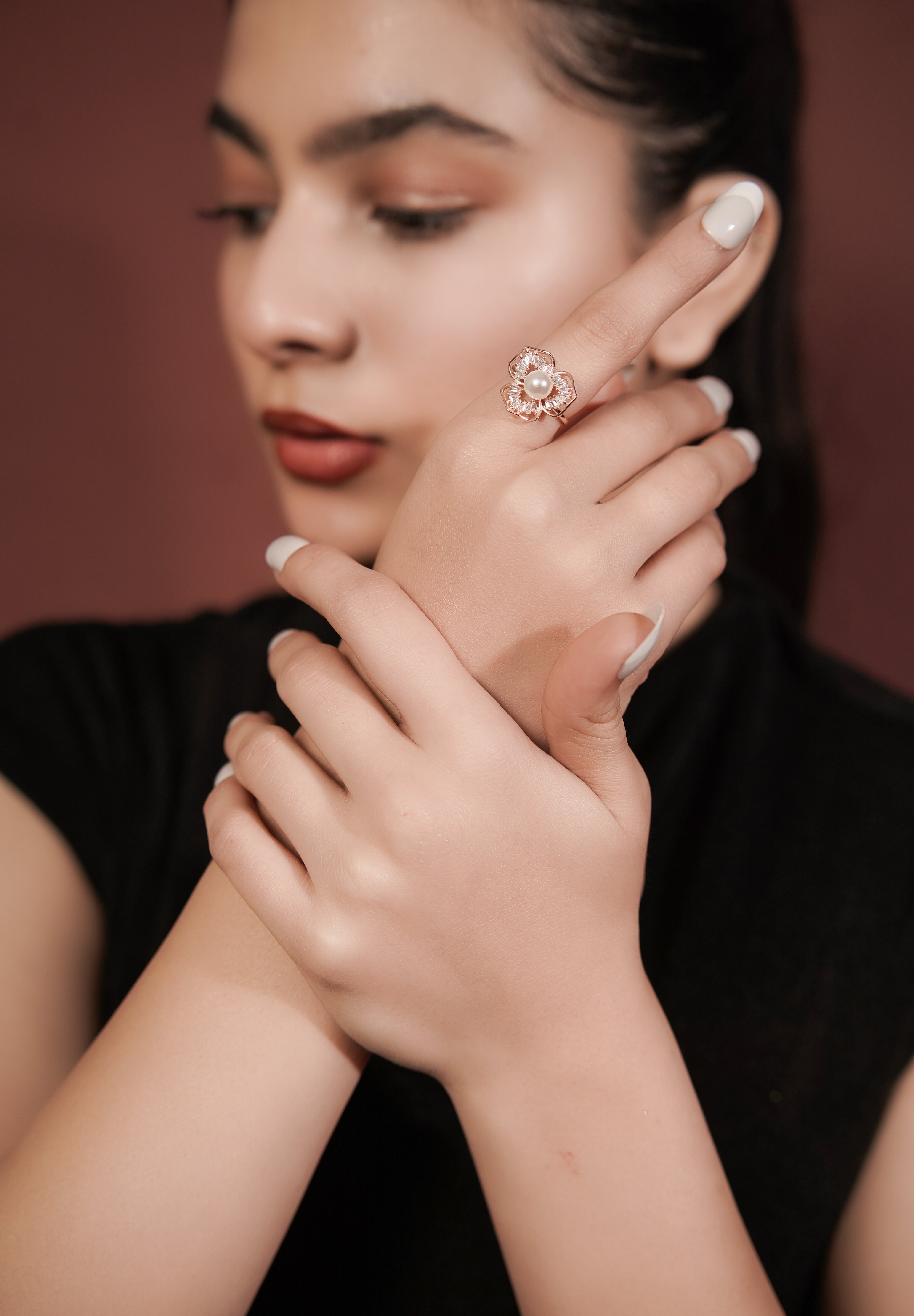 The Pearl Fleur Radiant Ring