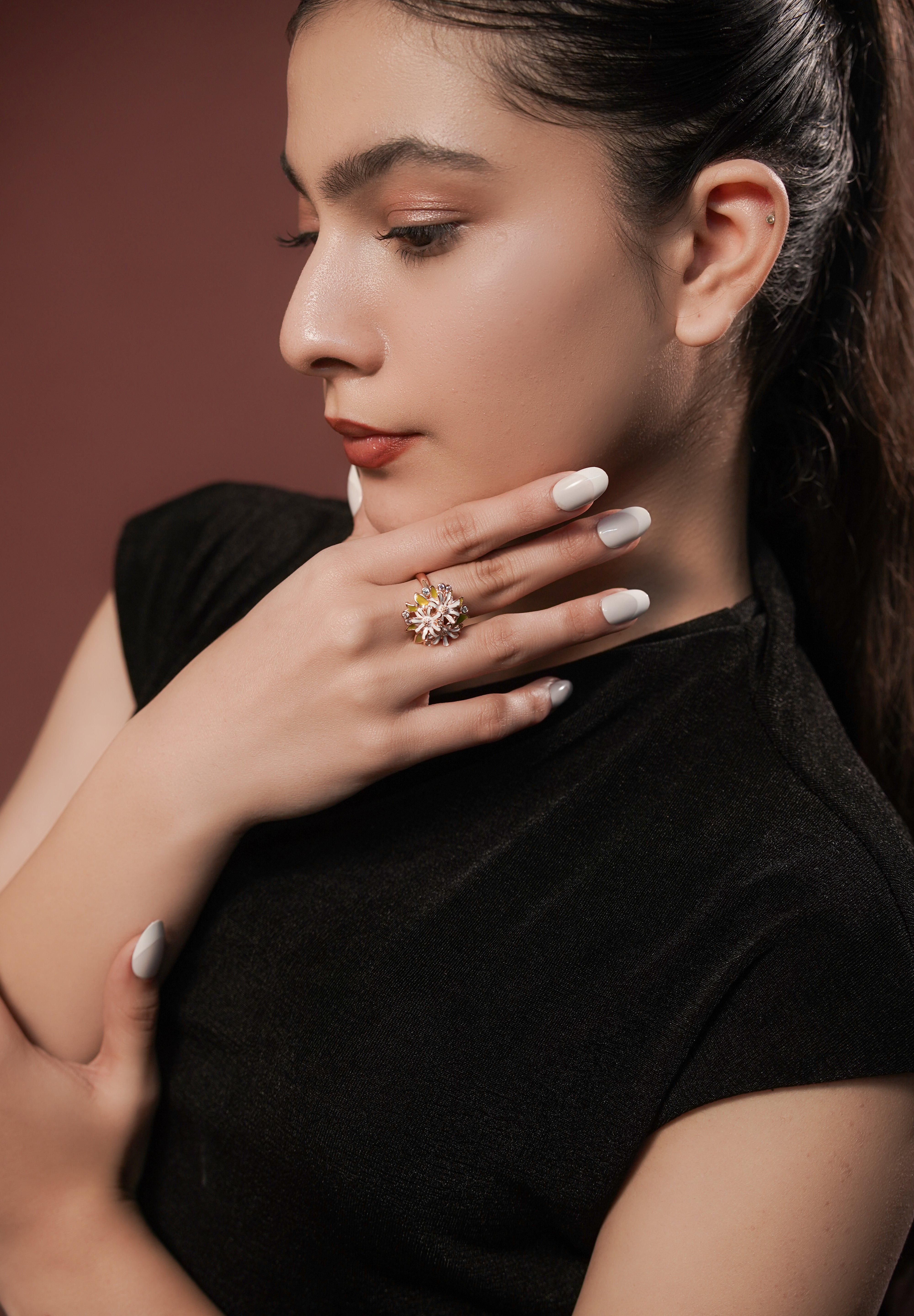 The Emerald Matrix Statement Ring