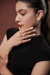 The Emerald Matrix Statement Ring