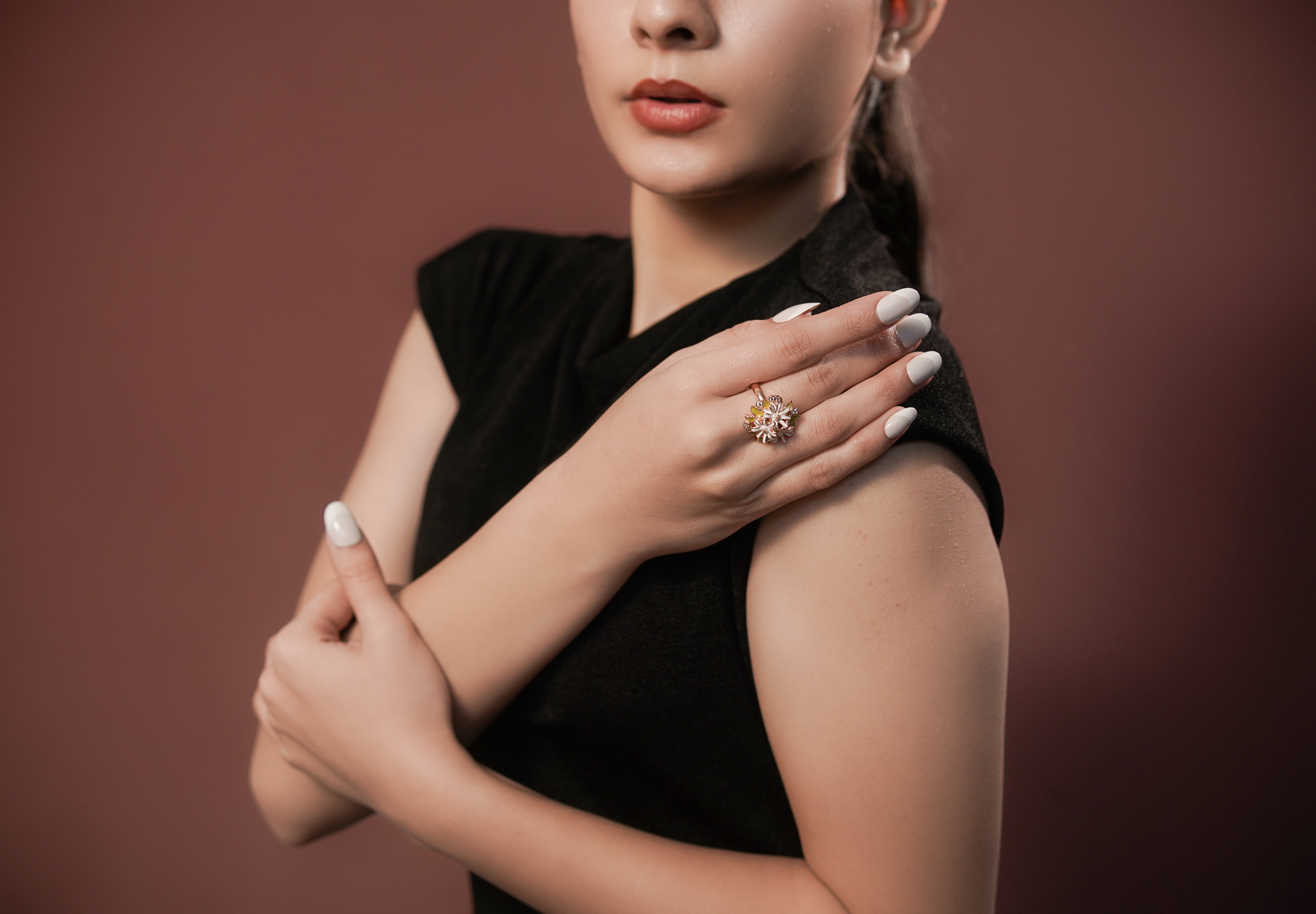 The Emerald Matrix Statement Ring