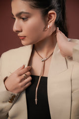 Kyra Luxury Serpent-Inspired Gold Necklace