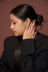 Celeste Octagon Stud Earrings