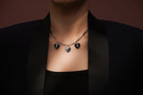 The Noir Rose Heart Necklace