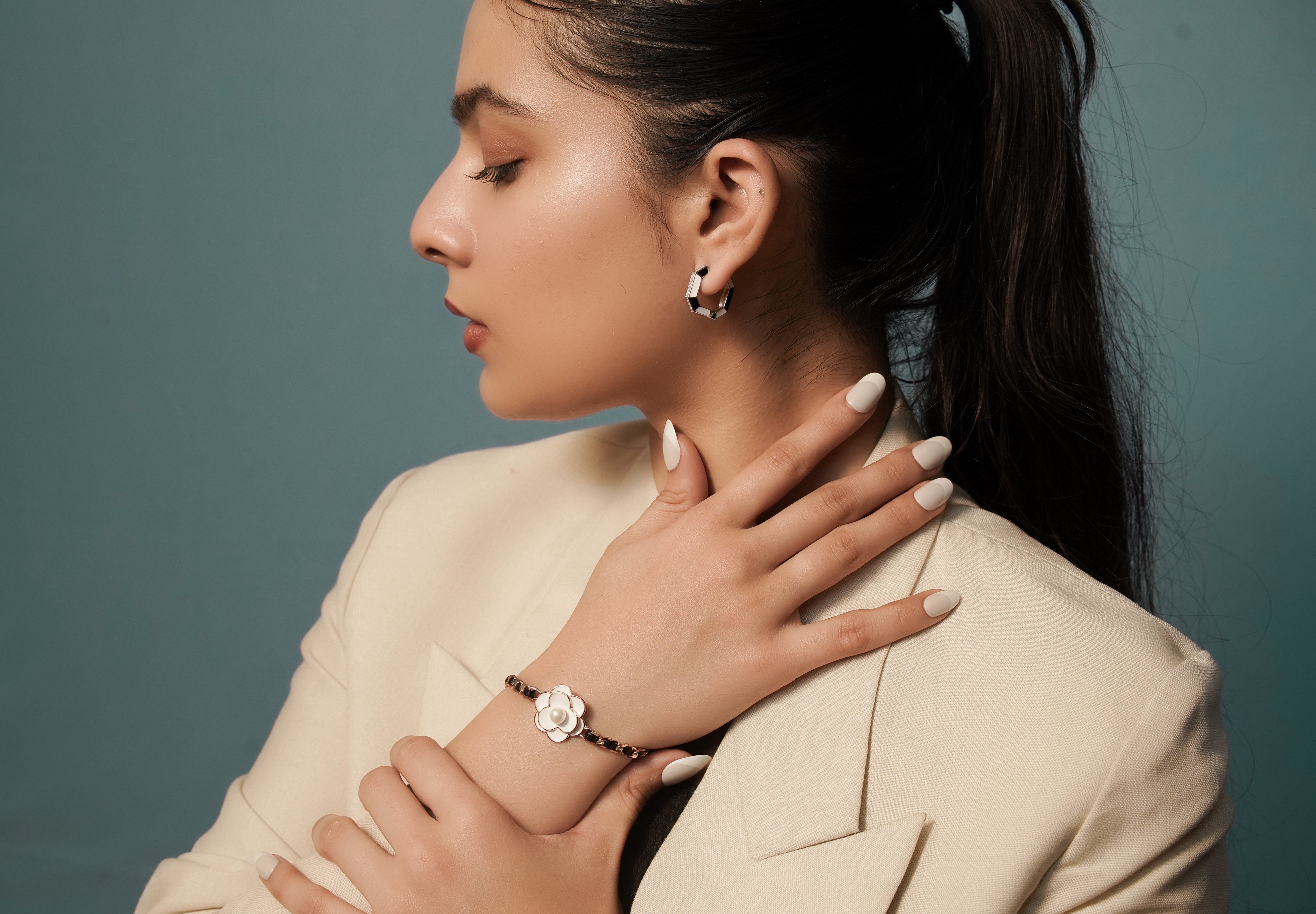 The Prism Hex Hoops