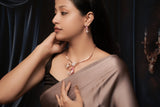 Kyra Blush Petal Elegance Necklace Set