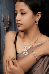 Kyra Studded Diamond Rose Gold Set