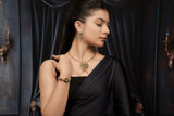 Kyra Emerald Fan Rose Gold Set