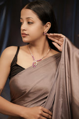 Kyra Magenta Curve Rose Gold Set