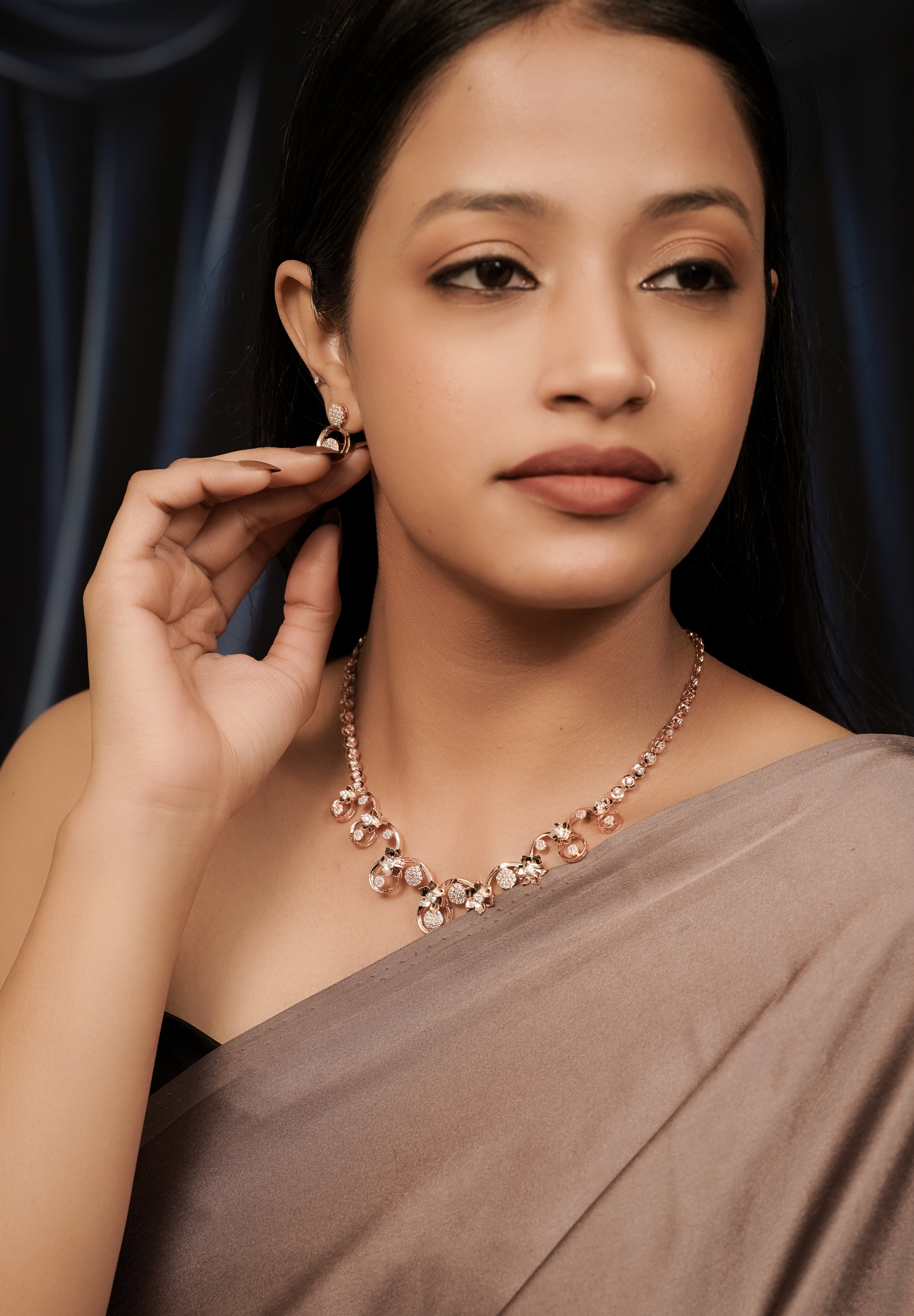 Cascade Teardrop Necklace Set