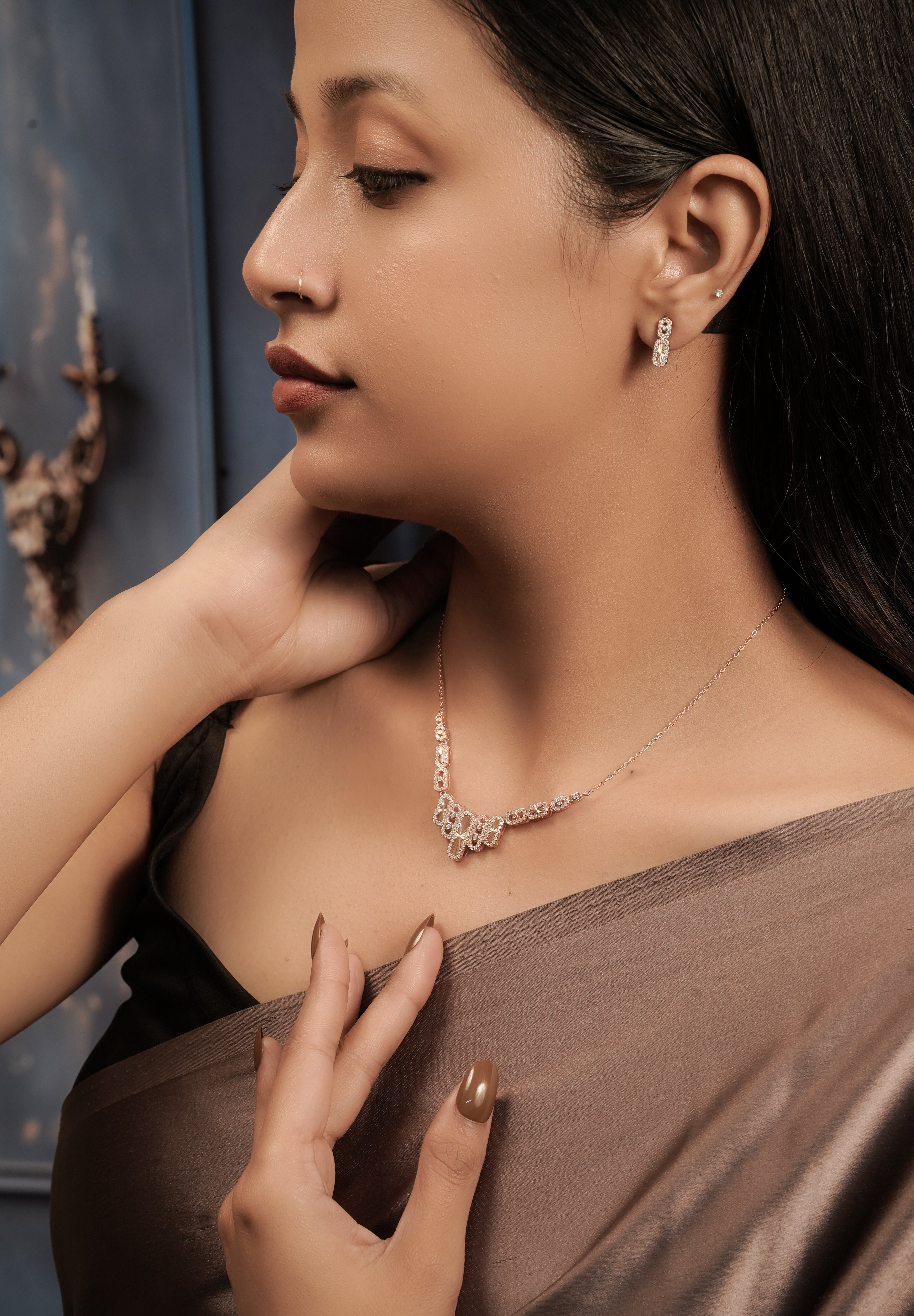 Linear Marquise Drop Set