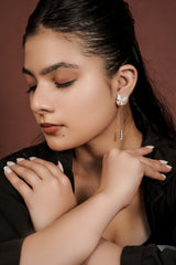 Kyra Dual Grace Drop Earrings