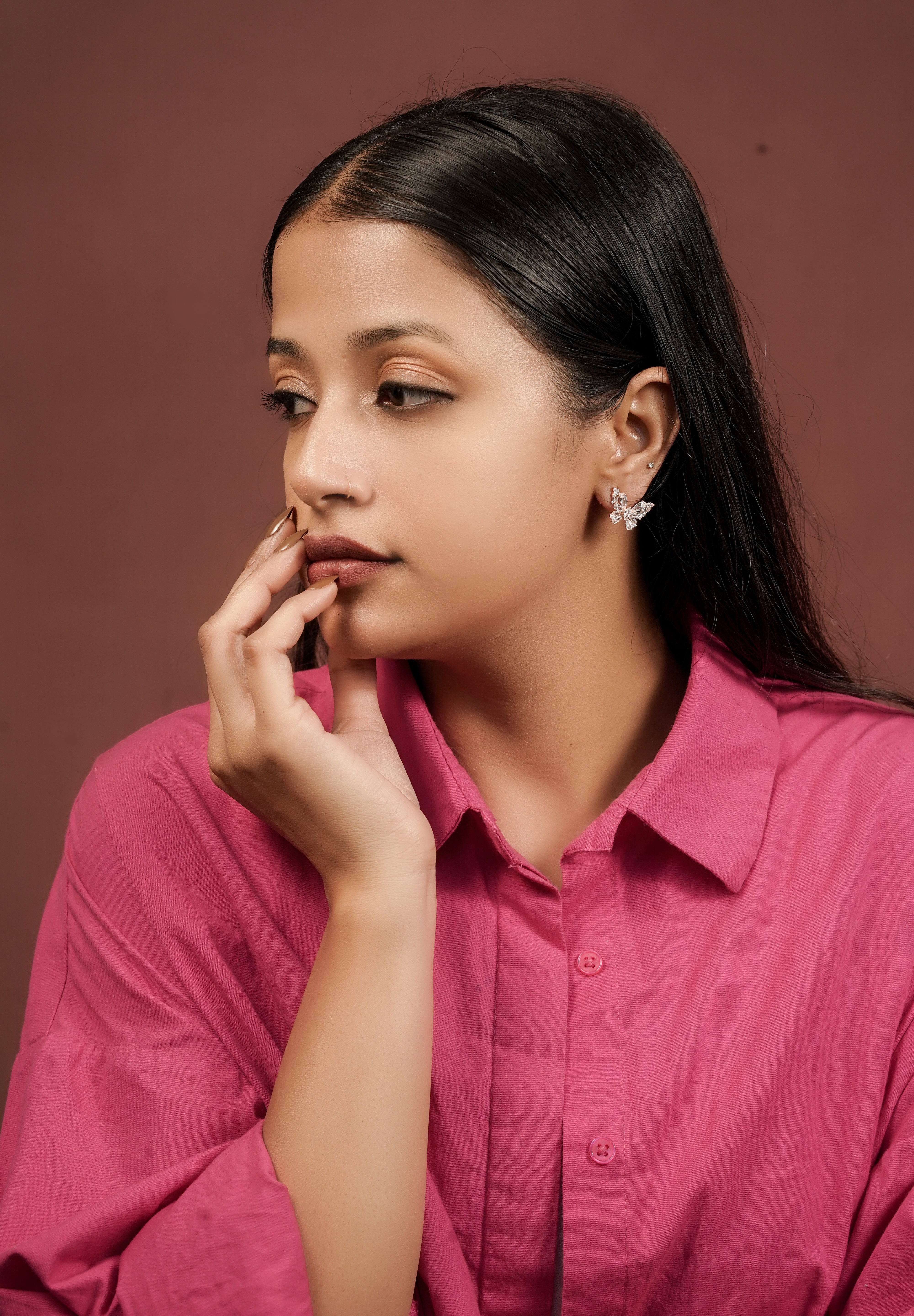 The Papillon Pavé Earrings