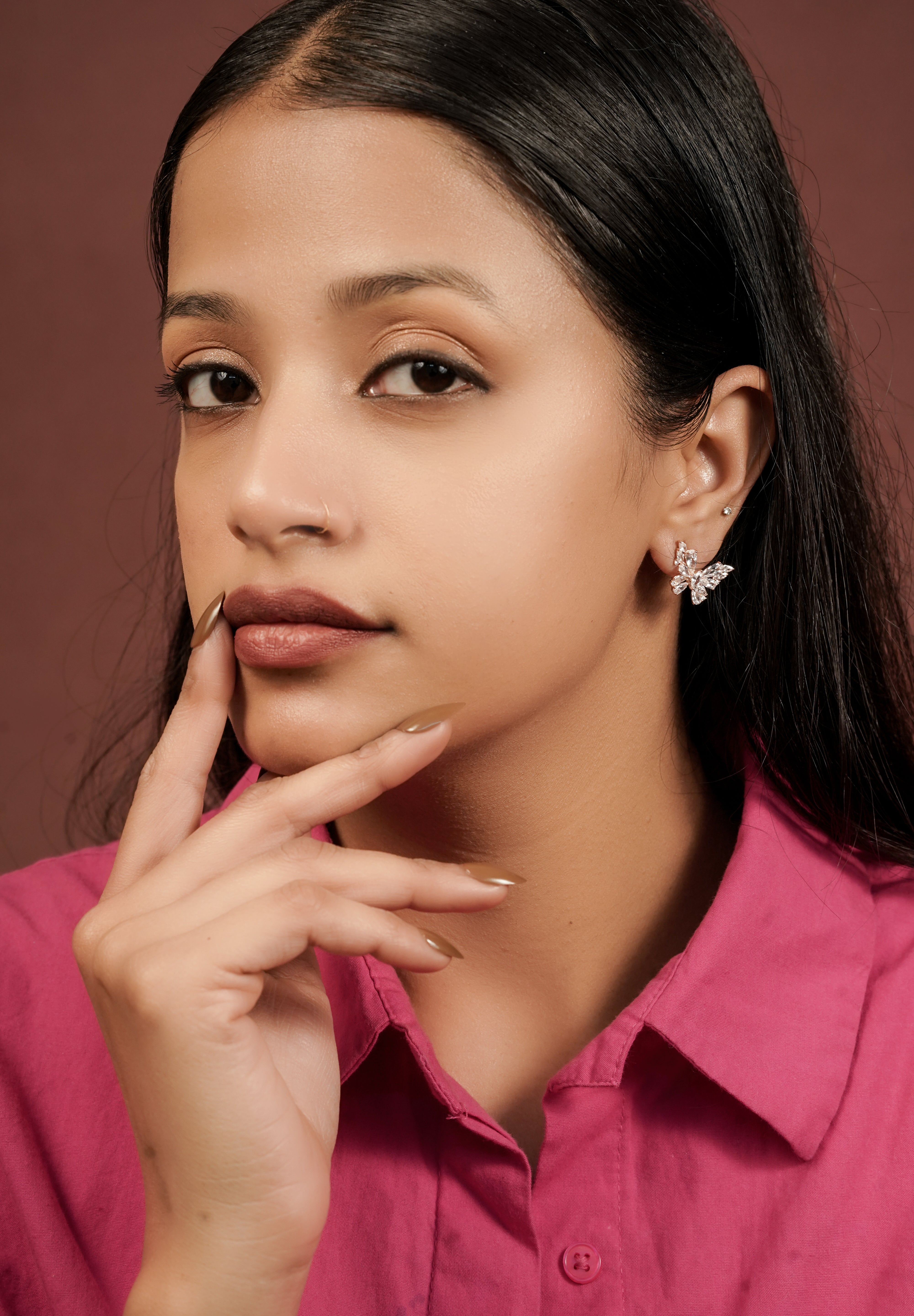 The Papillon Pavé Earrings