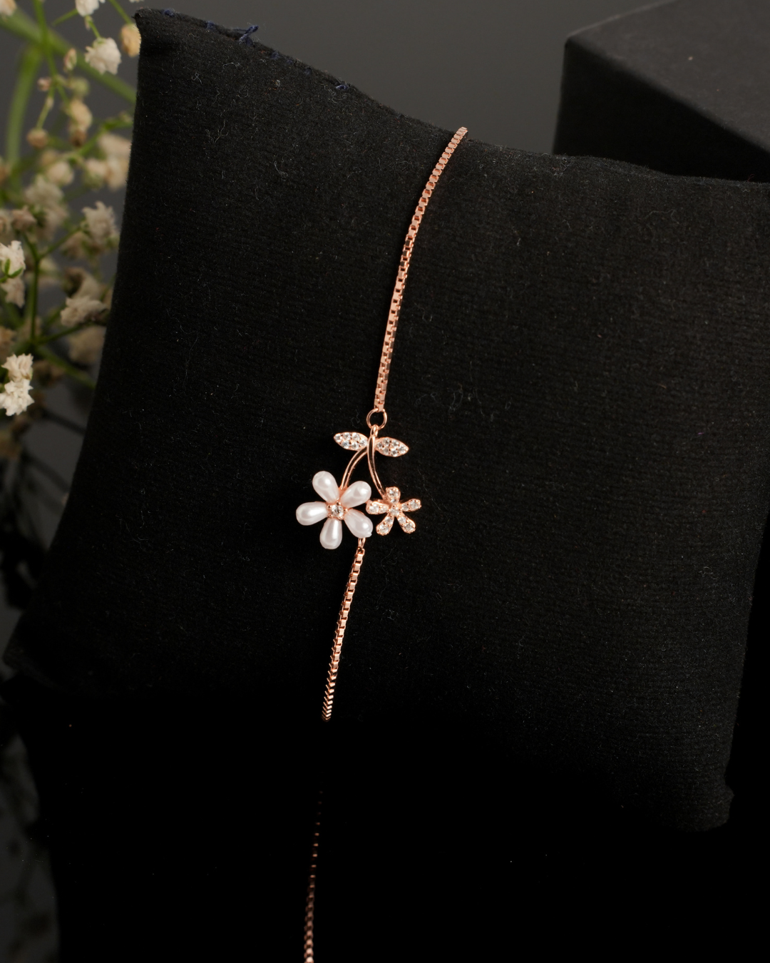 The Flora Pearl Slider Bracelet