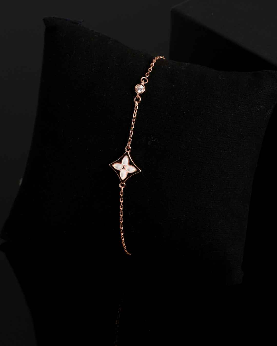 The Celestia Pearl Clover Bracelet