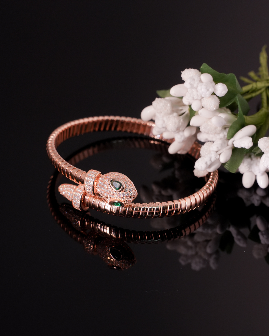 Emerald Coil Bracelet