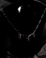 The Noir Rose Heart Necklace
